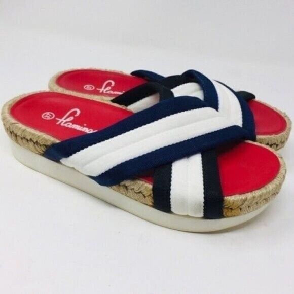 Flamingo platform Espadrille sandals EU37 BoxS - Picture 3 of 6